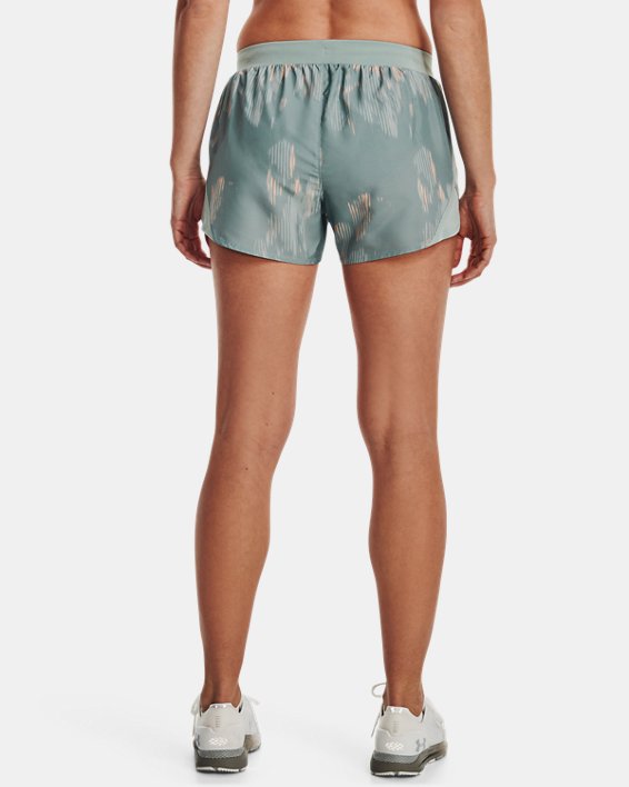 Women's UA Fly-By 2.0 Printed Shorts, Gray, pdpMainDesktop image number 1